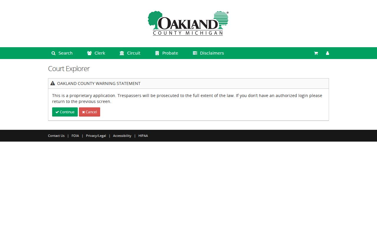 Commerce Township resident lookup using Oakland Court Explorer